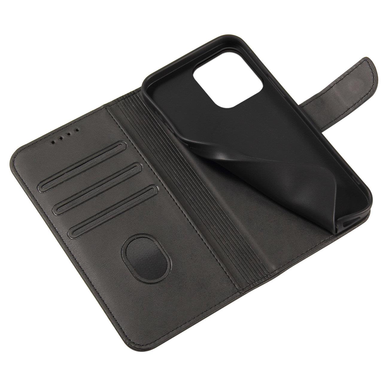 Pokrowiec etui z klapk na magnes Fancy Magnet czarne Xiaomi Poco F3 / 6