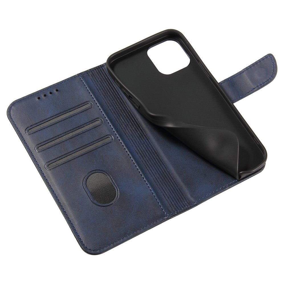 Pokrowiec etui z klapk na magnes Fancy Magnet niebieskie APPLE iPhone 12 Pro / 7