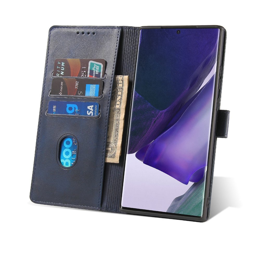 Pokrowiec etui z klapk na magnes Fancy Magnet niebieskie SAMSUNG Galaxy Note 20 Ultra / 7