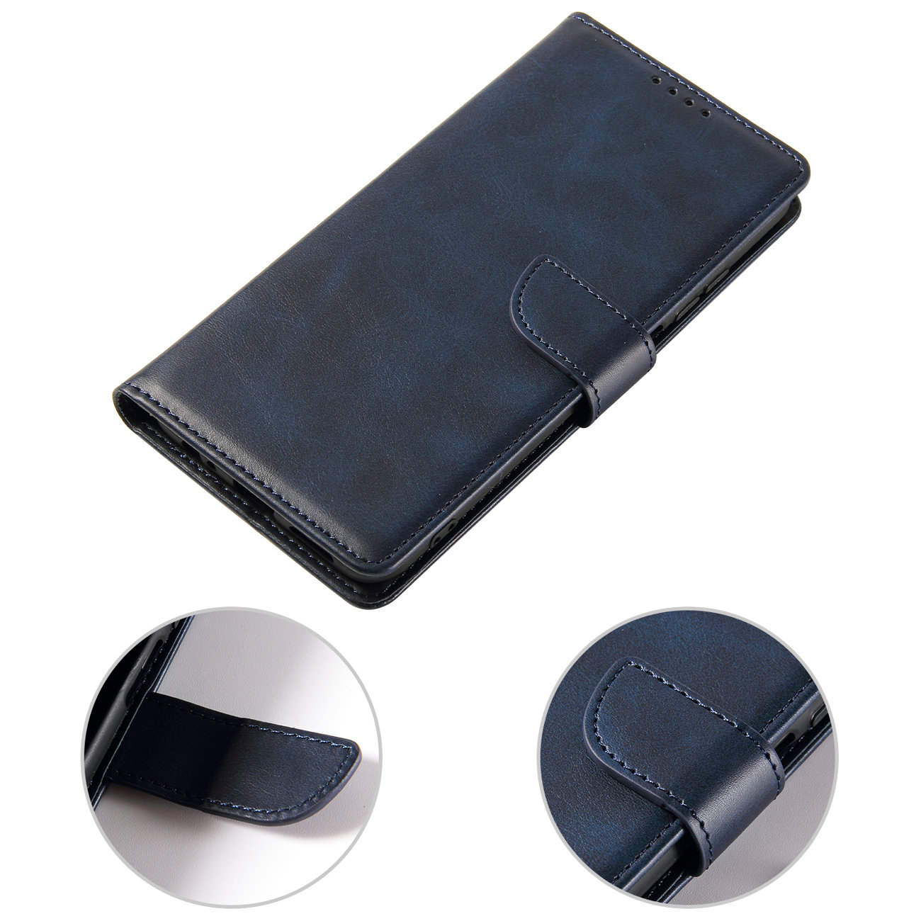Pokrowiec etui z klapk na magnes Fancy Magnet niebieskie Xiaomi Redmi Note 10 5G / 8