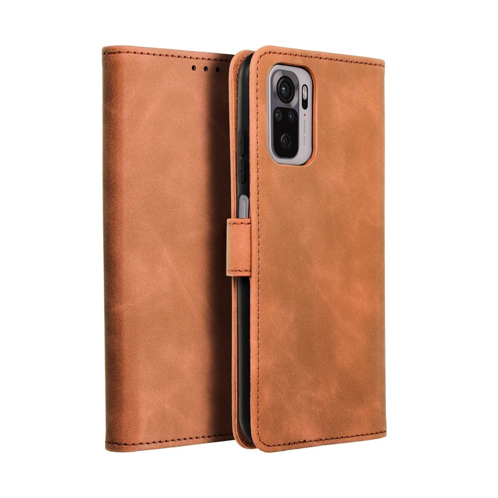 Pokrowiec etui z klapk na magnes Tender Book brzowe Xiaomi Redmi Note 11 Pro / 2