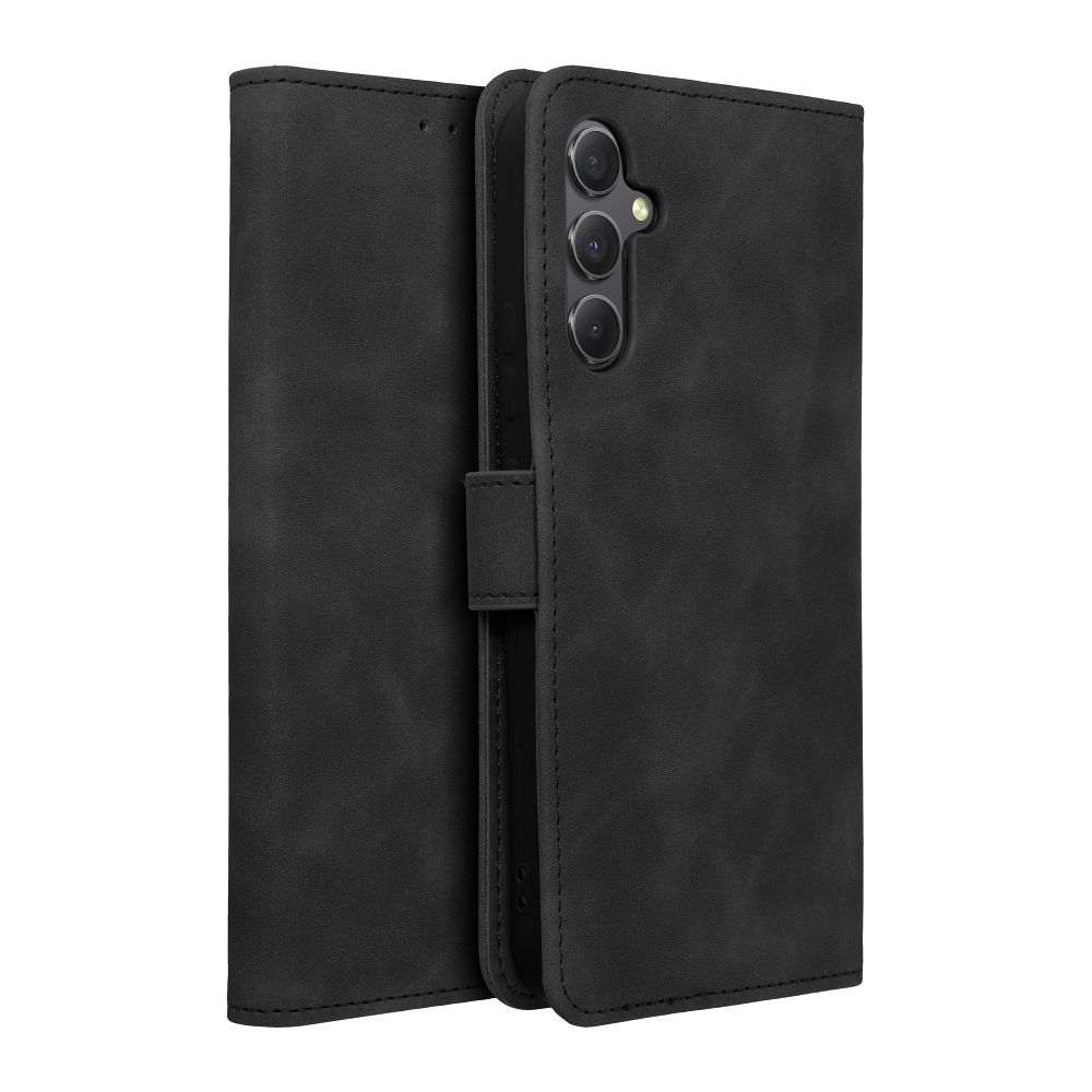 Pokrowiec etui z klapk na magnes Tender Book czarne SAMSUNG Galaxy A34 5G / 3