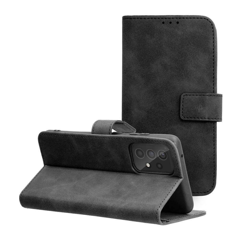 Pokrowiec etui z klapk na magnes Tender Book czarne SAMSUNG Galaxy A52 4G