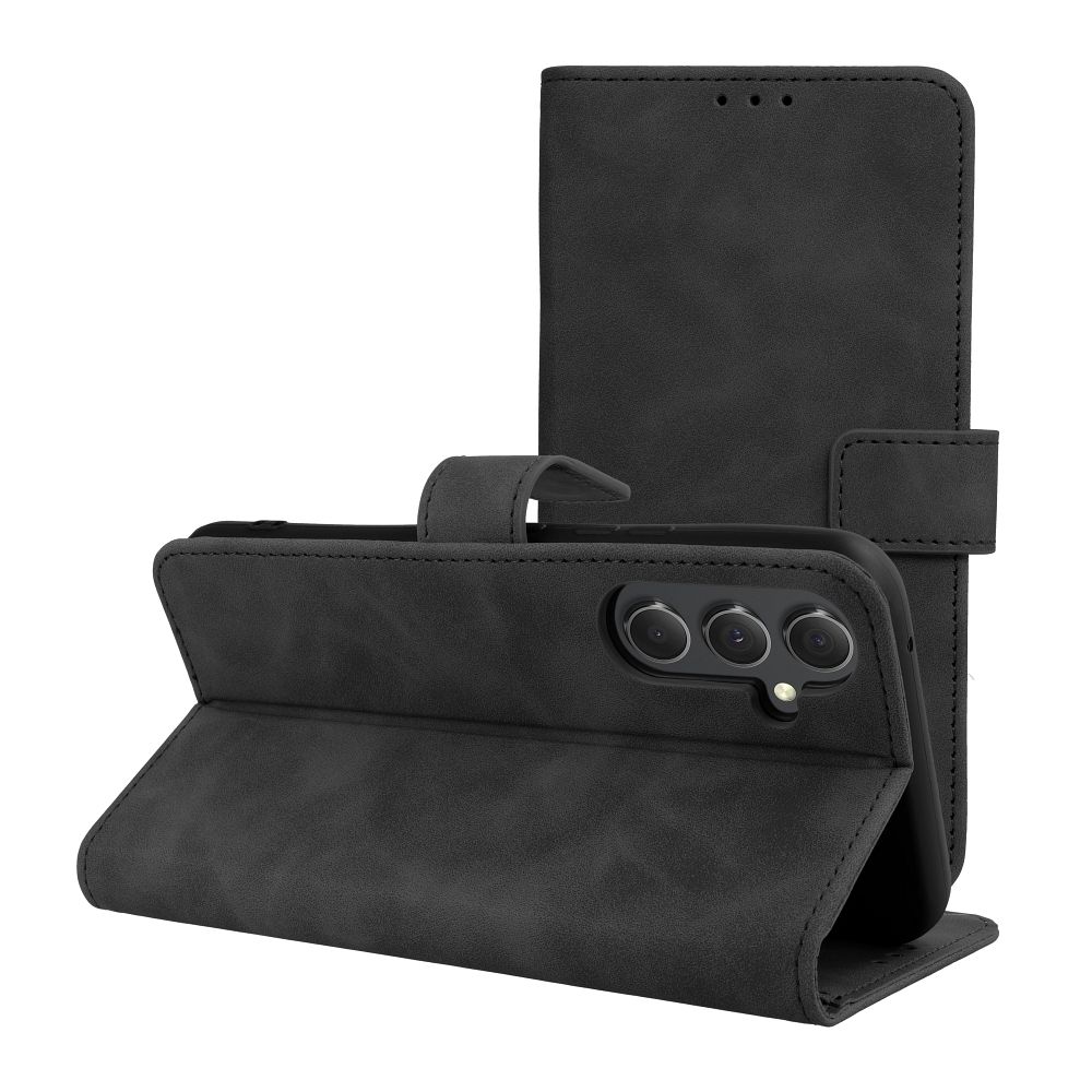 Pokrowiec etui z klapk na magnes Tender Book czarne SAMSUNG Galaxy A54 5G