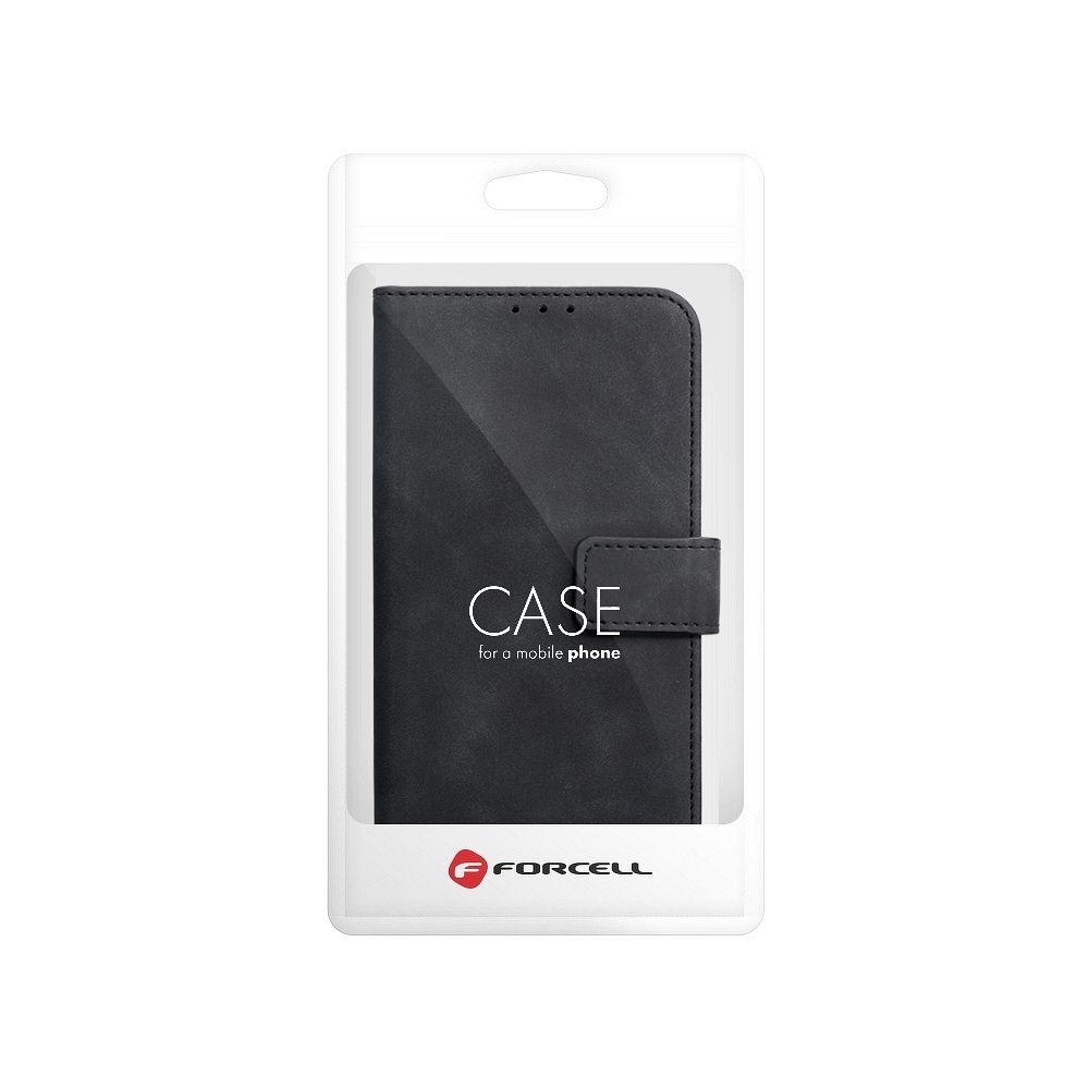 Pokrowiec etui z klapk na magnes Tender Book czarne Xiaomi Redmi 10C / 8