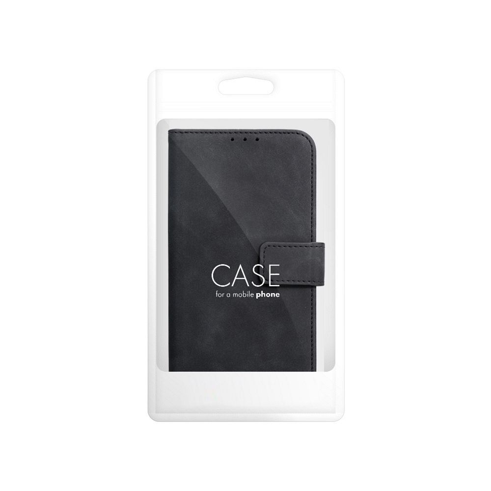 Pokrowiec etui z klapką na magnes Tender Book czarne Xiaomi Redmi 12C / 9