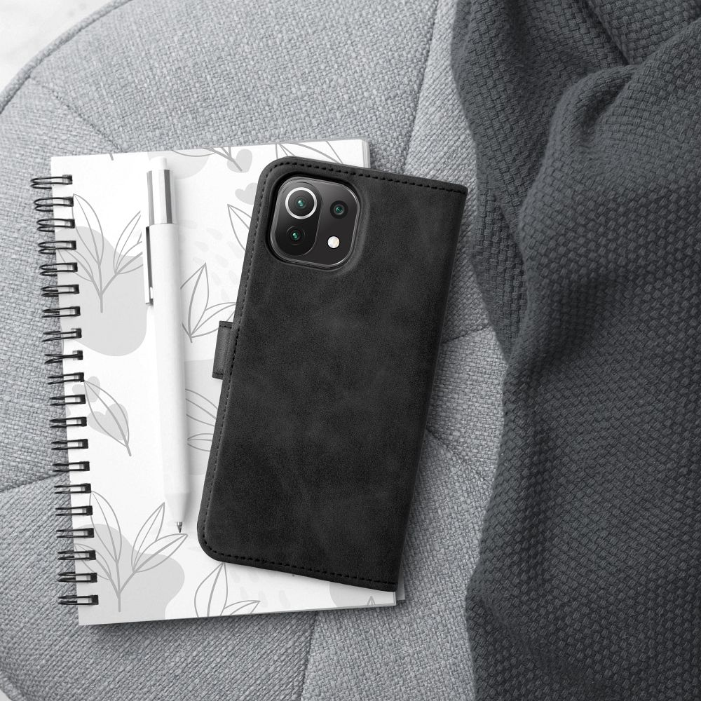 Pokrowiec etui z klapk na magnes Tender Book czarne Xiaomi Redmi Note 11 Pro / 3