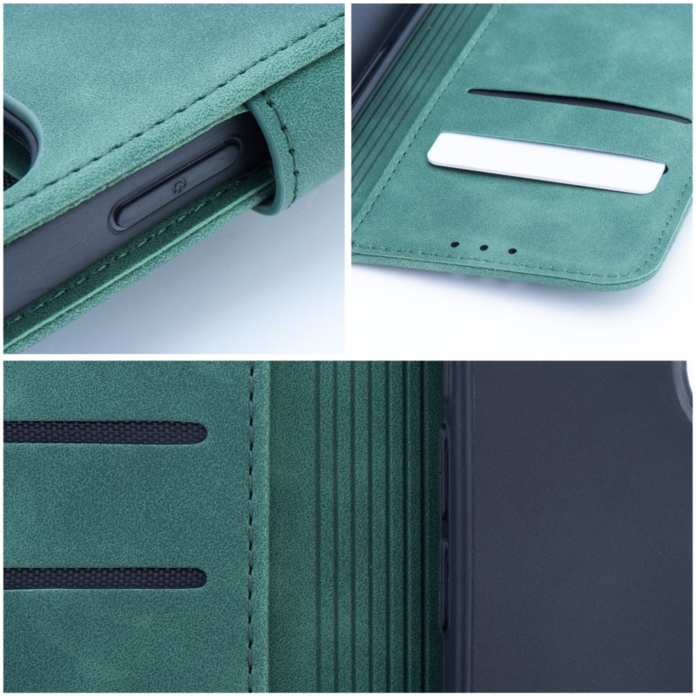 Pokrowiec etui z klapką na magnes Tender Book zielone SAMSUNG Galaxy A26 5G / 3