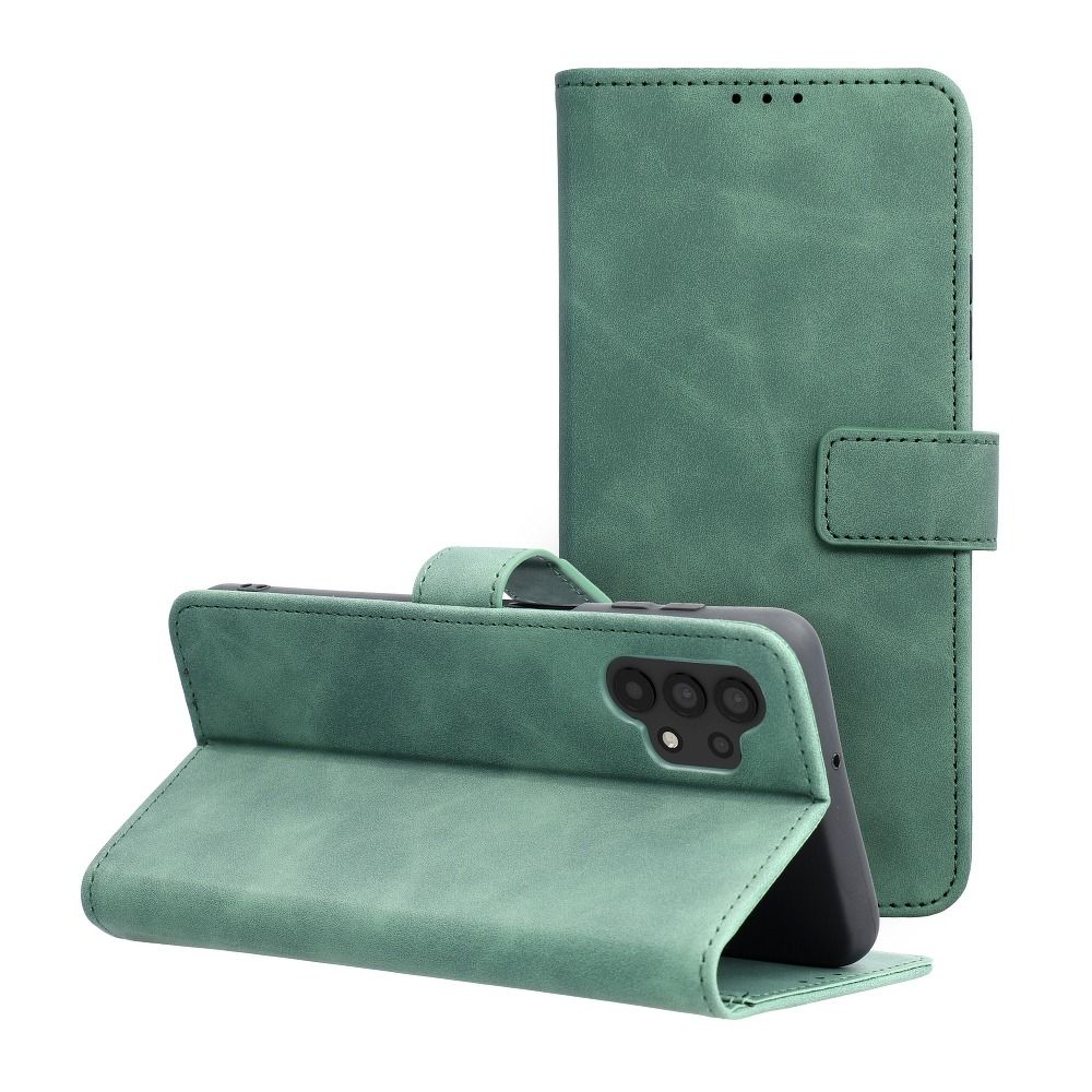 Pokrowiec etui z klapk na magnes Tender Book zielone SAMSUNG Galaxy A32 LTE