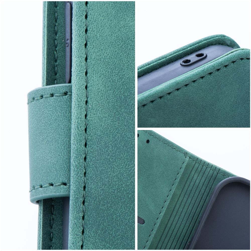 Pokrowiec etui z klapk na magnes Tender Book zielone SAMSUNG Galaxy A32 LTE / 9
