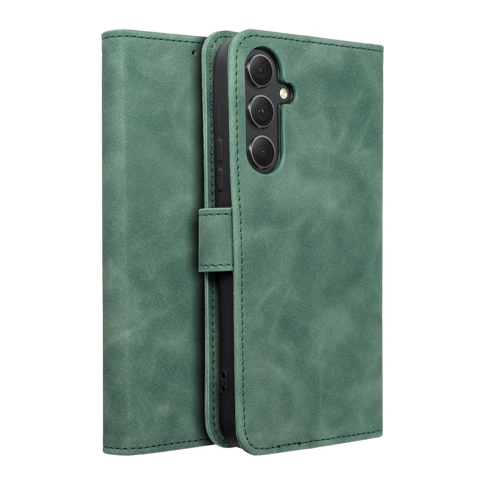 Pokrowiec etui z klapk na magnes Tender Book zielone SAMSUNG Galaxy A54 5G / 3