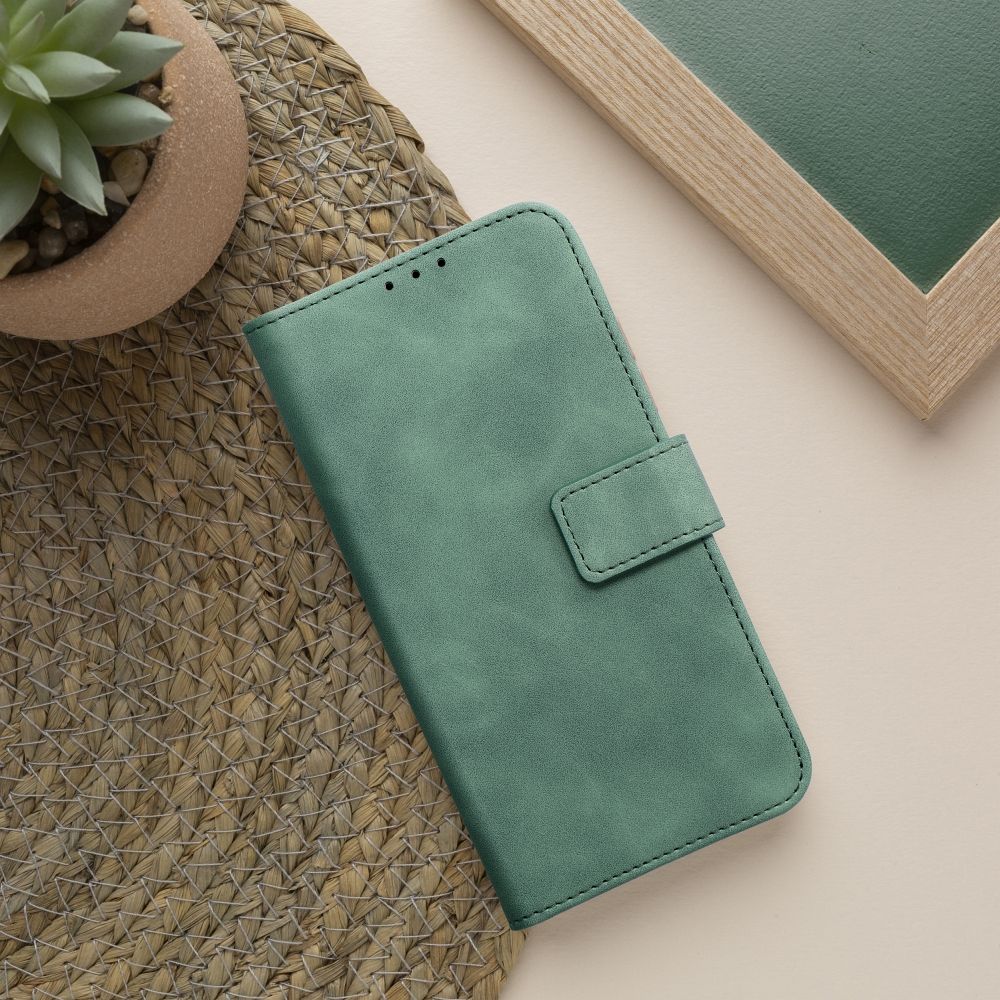 Pokrowiec etui z klapk na magnes Tender Book zielone Xiaomi 13T / 3