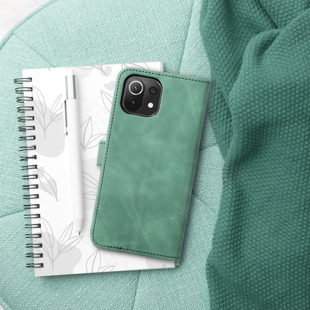 Pokrowiec etui z klapk na magnes Tender Book zielone Xiaomi Mi 11 Lite 5G / 3