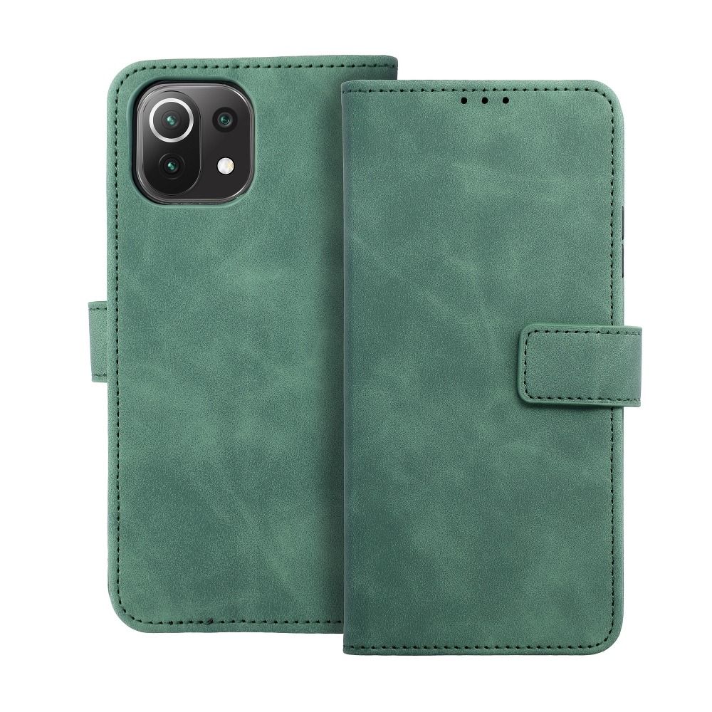 Pokrowiec etui z klapką na magnes Tender Book zielone Xiaomi Redmi 10 2022 / 2