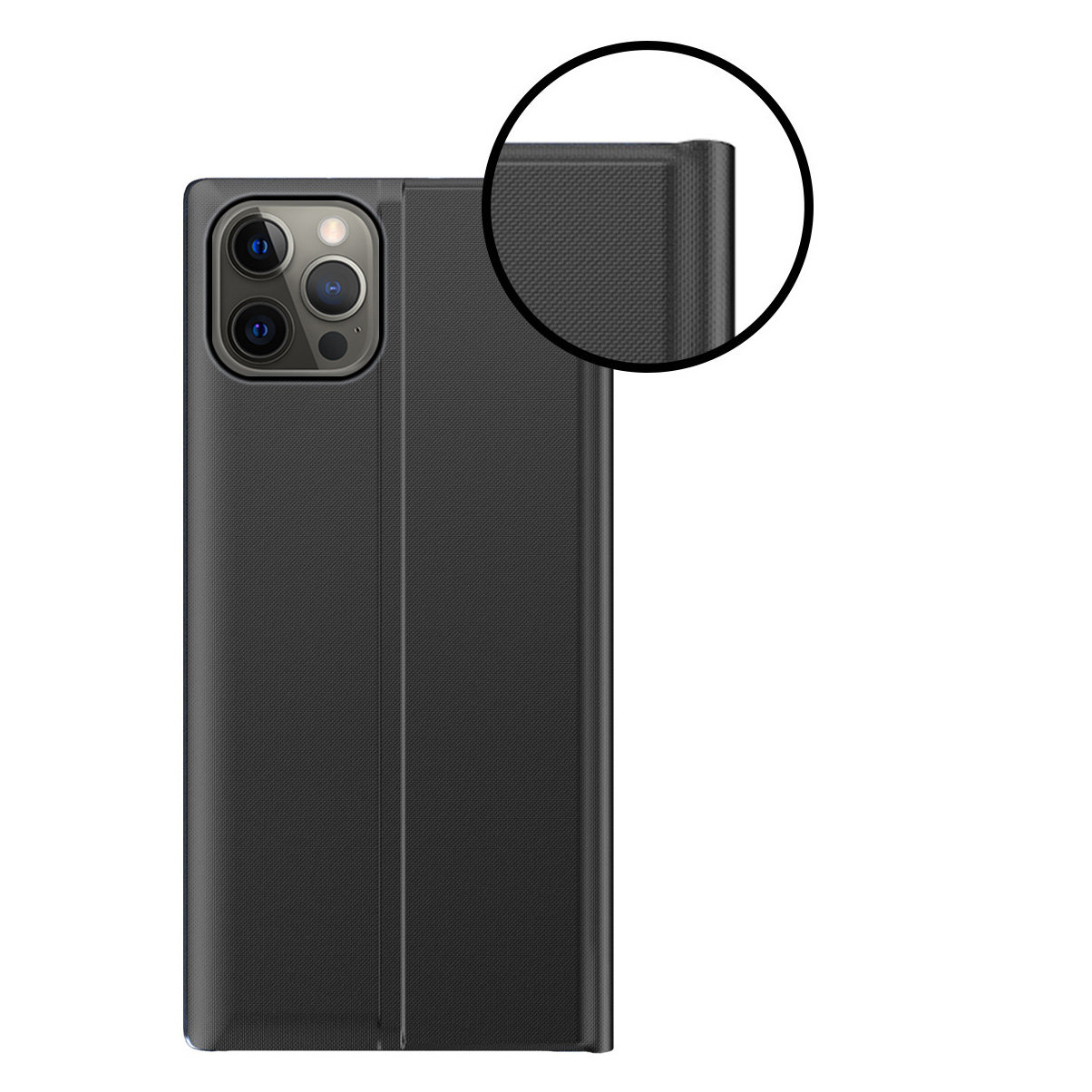 Pokrowiec etui z klapk New Sleep Case czarne APPLE iPhone 13 Pro / 3