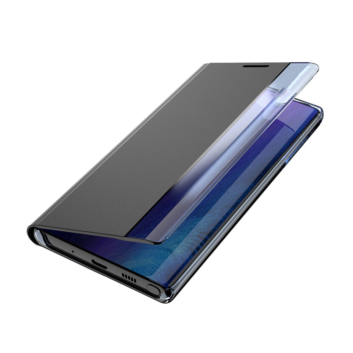 Pokrowiec etui z klapk New Sleep Case czarne APPLE iPhone 13 Pro Max / 4