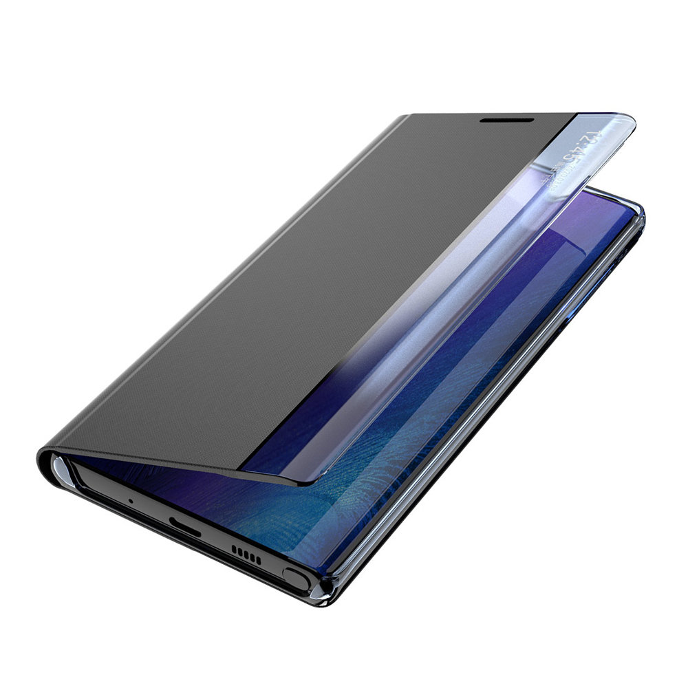 Pokrowiec etui z klapk New Sleep Case czarne SAMSUNG Galaxy A22 4G / 6