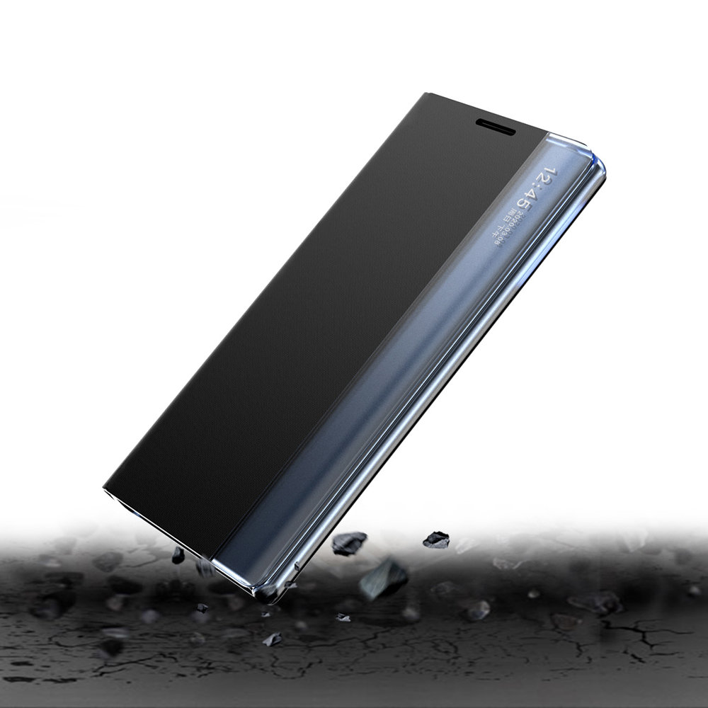 Pokrowiec etui z klapk New Sleep Case czarne SAMSUNG Galaxy A22 4G / 9