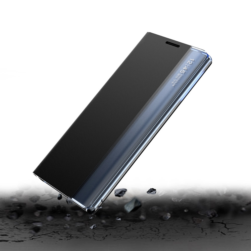Pokrowiec etui z klapk New Sleep Case czarne SAMSUNG Galaxy A22 5G / 4