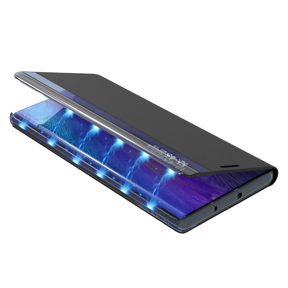 Pokrowiec etui z klapk New Sleep Case czarne SAMSUNG Galaxy A22 5G / 9