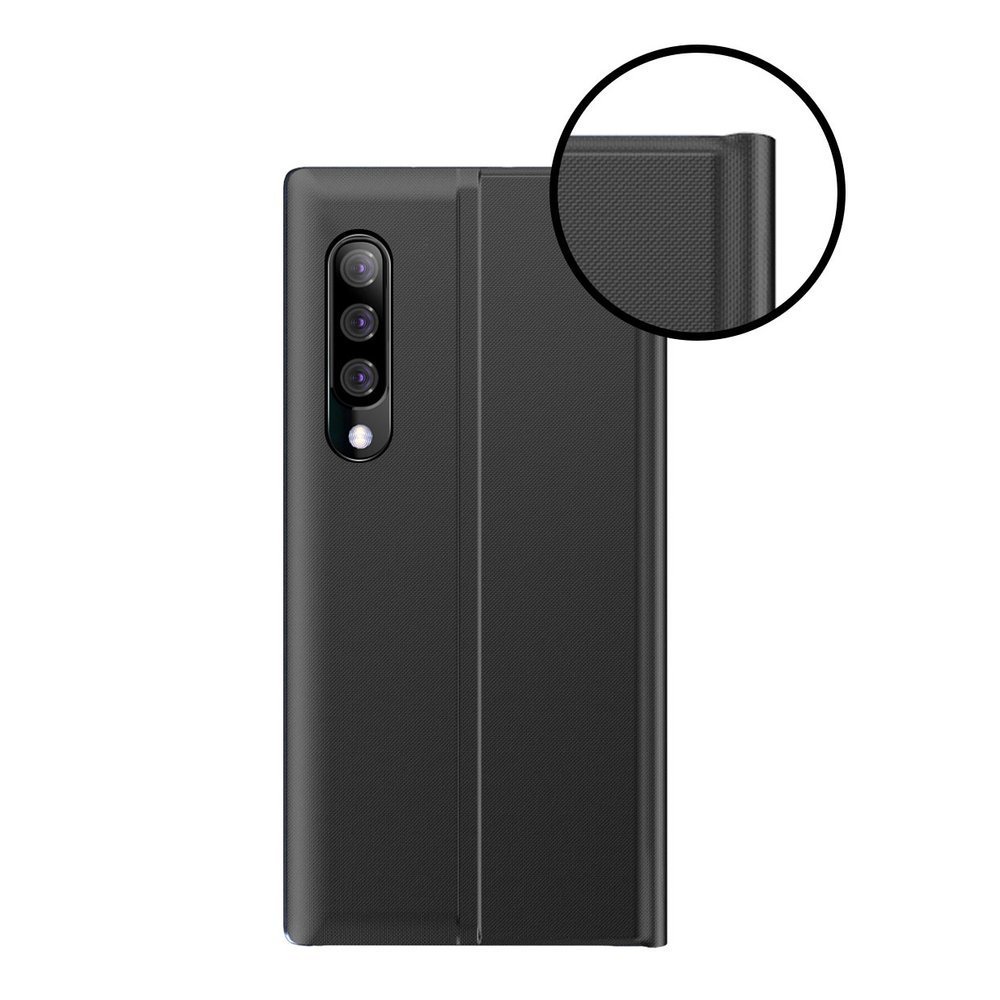 Pokrowiec etui z klapk New Sleep Case czarne SAMSUNG Galaxy A50s / 10