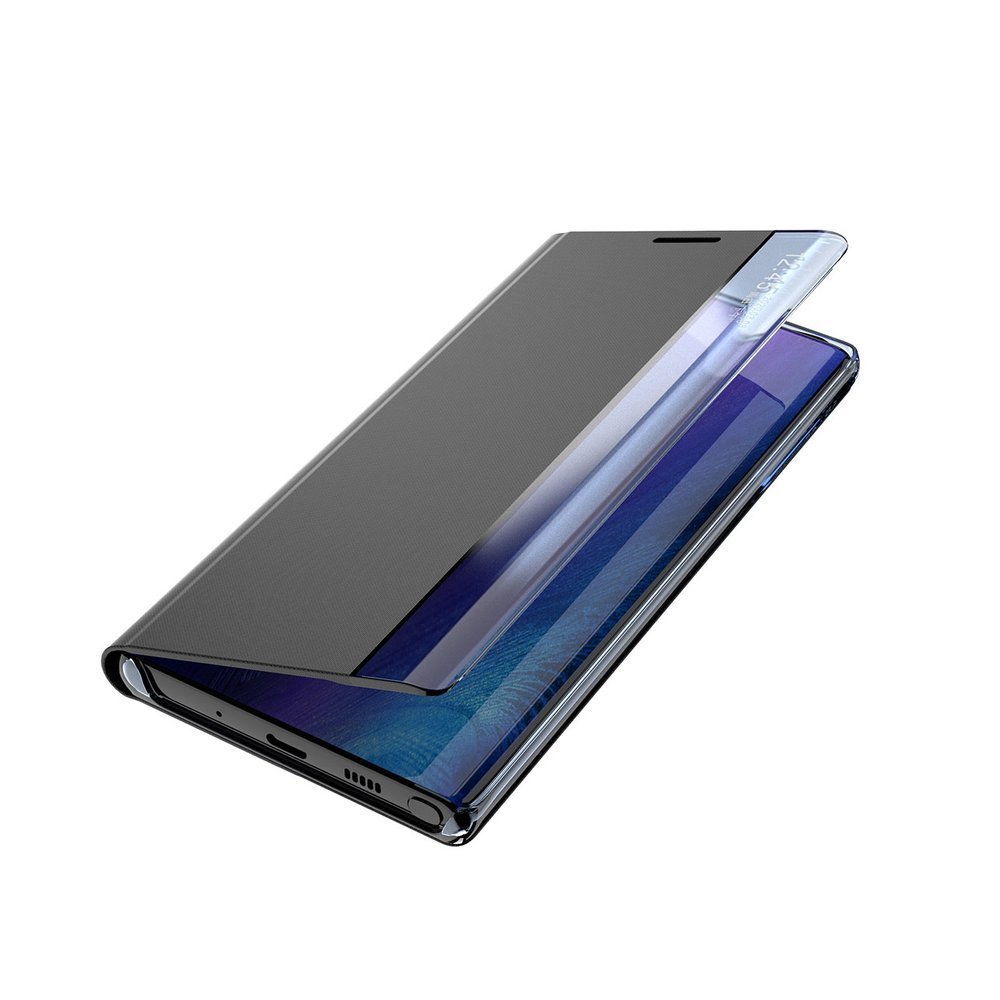 Pokrowiec etui z klapk New Sleep Case czarne SAMSUNG Galaxy A50s / 3