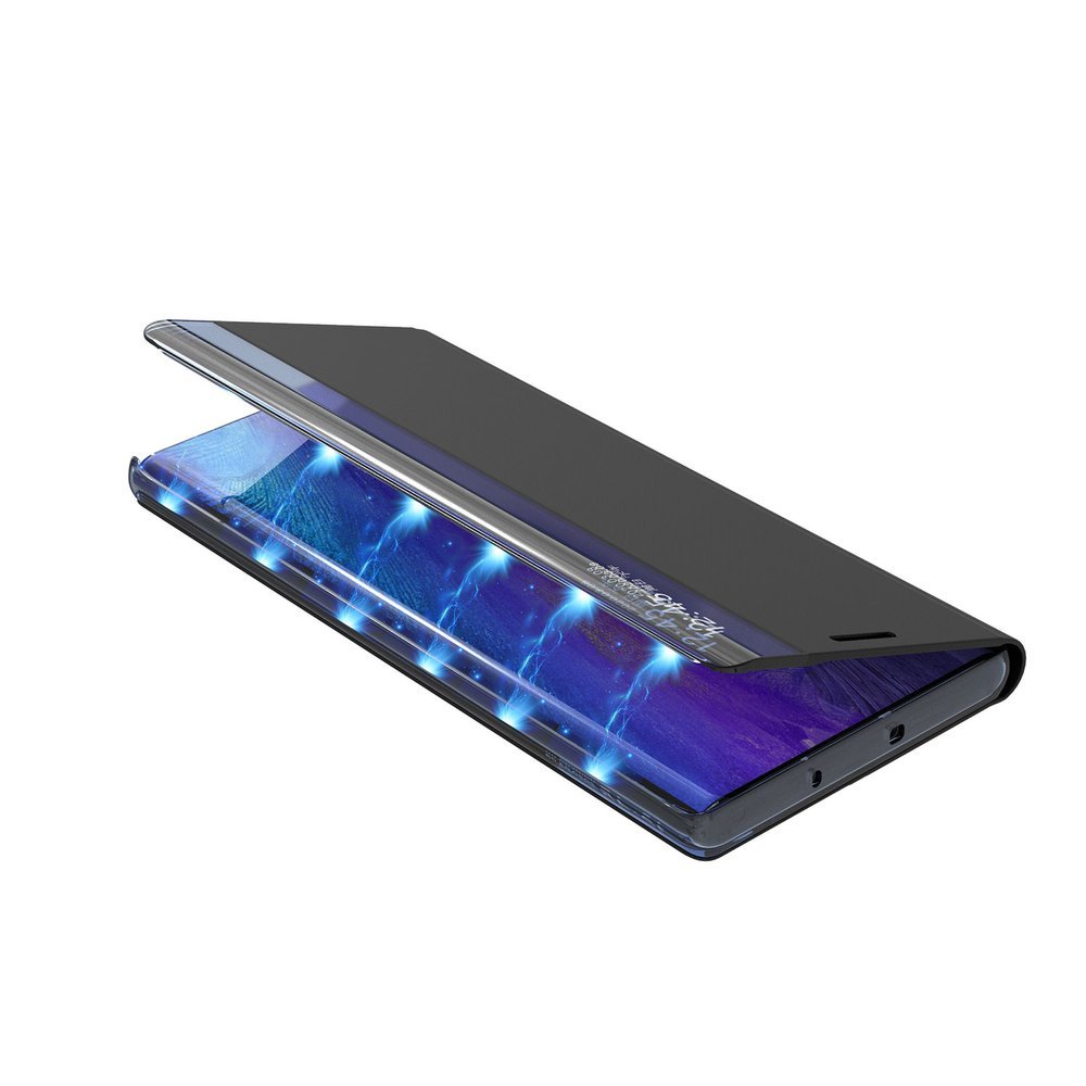 Pokrowiec etui z klapk New Sleep Case czarne SAMSUNG Galaxy A50s / 4