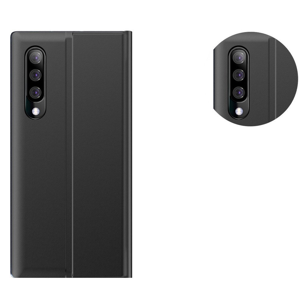 Pokrowiec etui z klapk New Sleep Case czarne SAMSUNG Galaxy A50s / 7