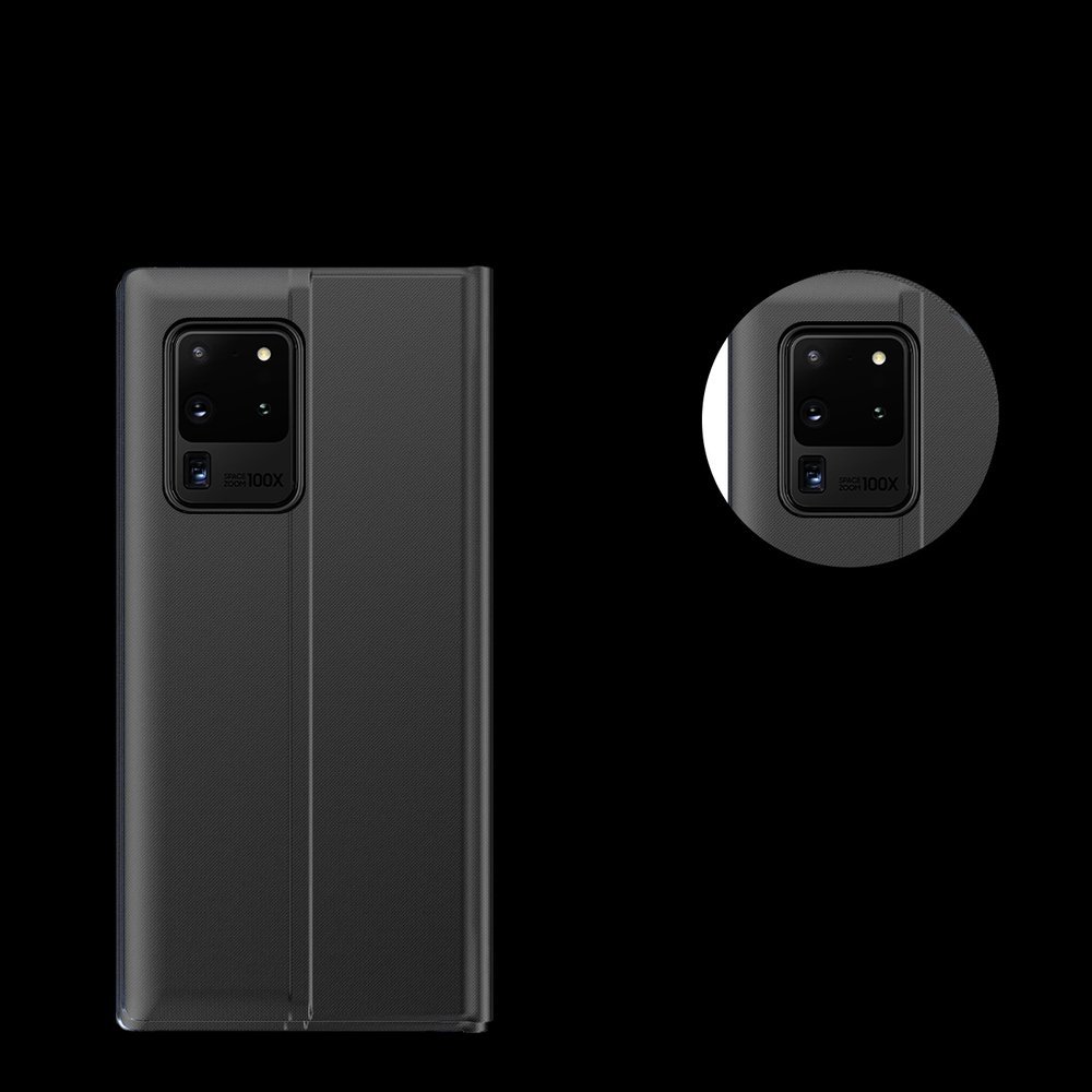Pokrowiec etui z klapk New Sleep Case czarne SAMSUNG Galaxy A52 4G / 6