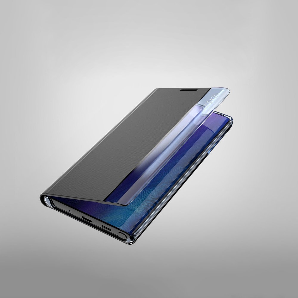 Pokrowiec etui z klapk New Sleep Case czarne SAMSUNG Galaxy A52 4G / 7