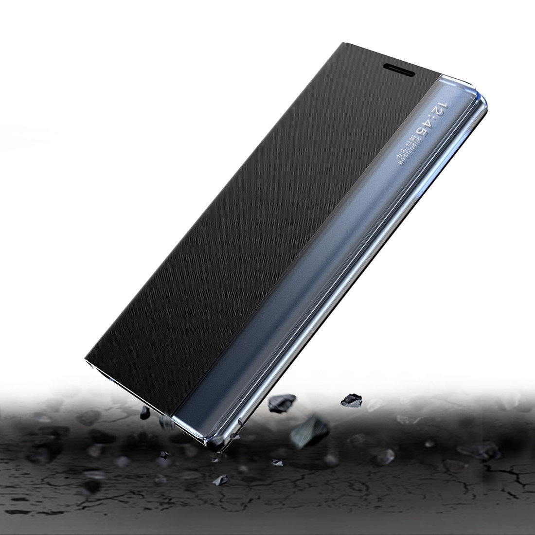 Pokrowiec etui z klapk New Sleep Case czarne SAMSUNG Galaxy A53 5G / 3