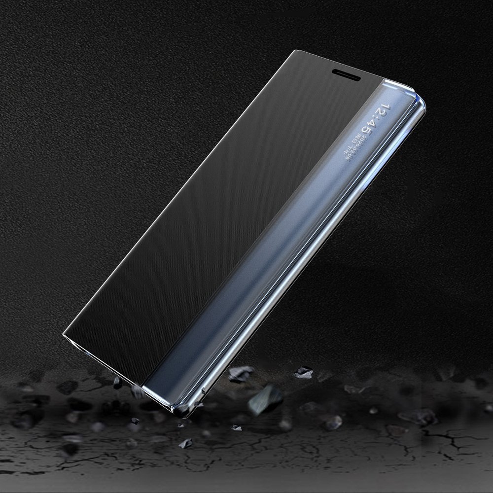 Pokrowiec etui z klapk New Sleep Case czarne Xiaomi Redmi Note 10 / 4