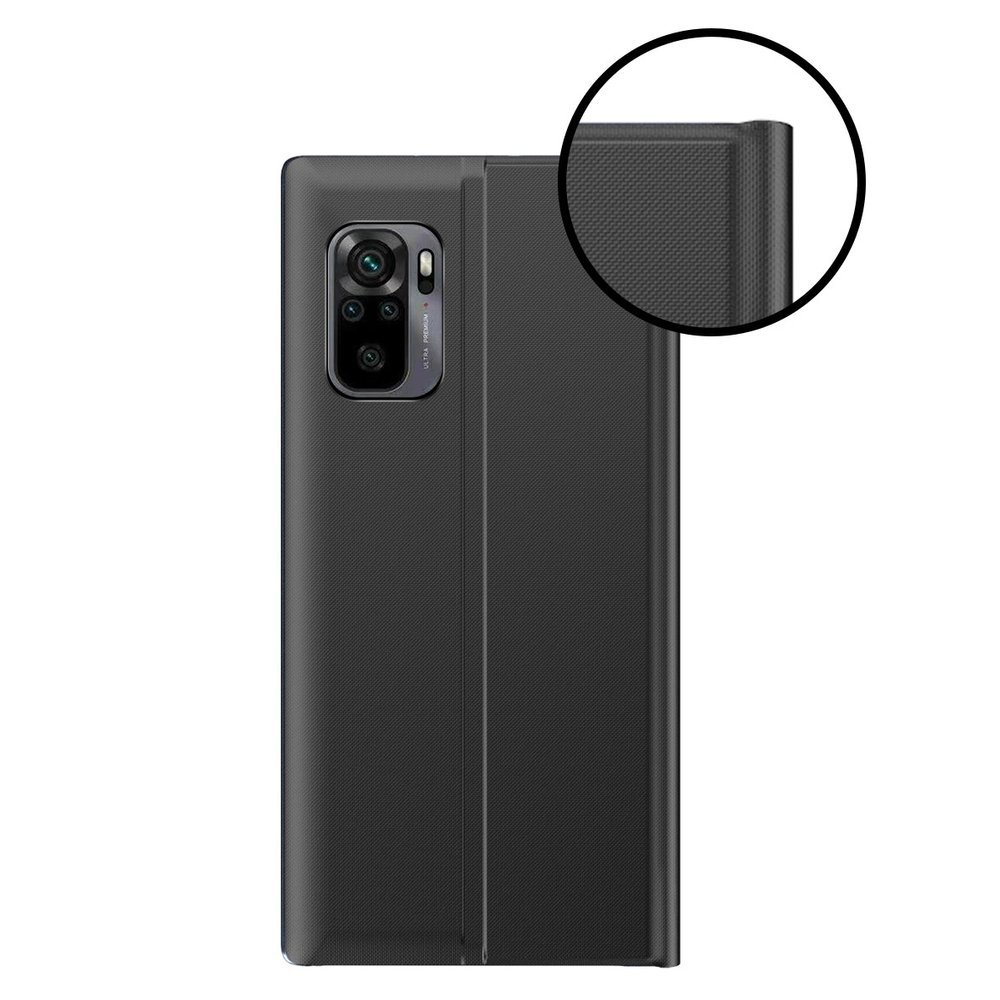 Pokrowiec etui z klapk New Sleep Case czarne Xiaomi Redmi Note 10 / 5