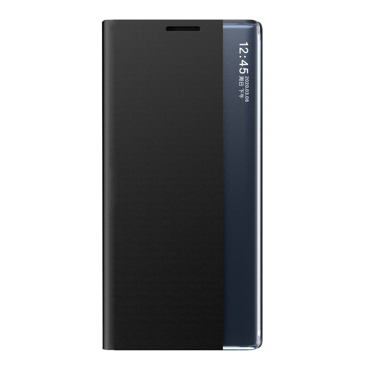 Pokrowiec etui z klapk New Sleep Case czarne Xiaomi Redmi Note 10 5G / 2