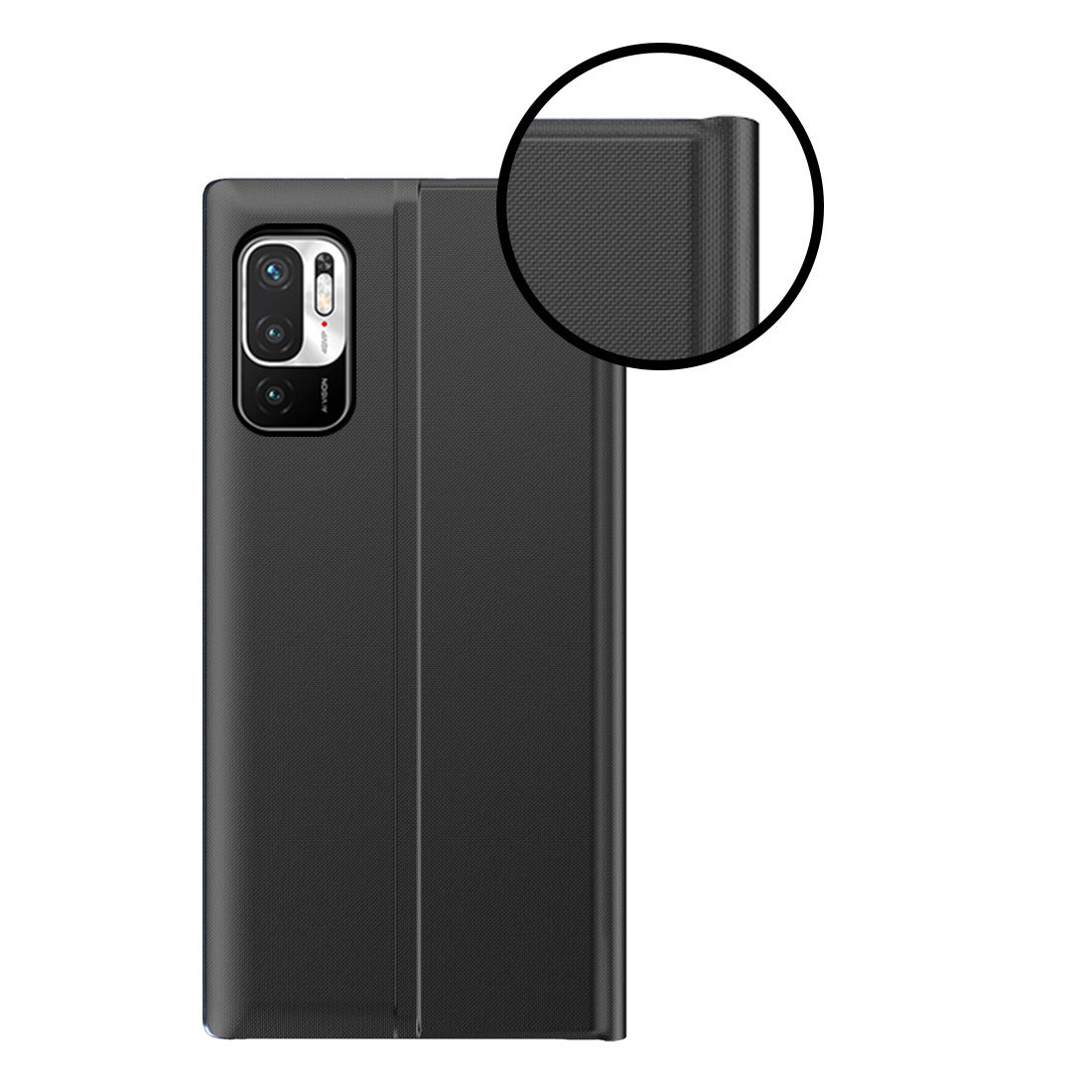 Pokrowiec etui z klapk New Sleep Case czarne Xiaomi Redmi Note 10 5G / 3