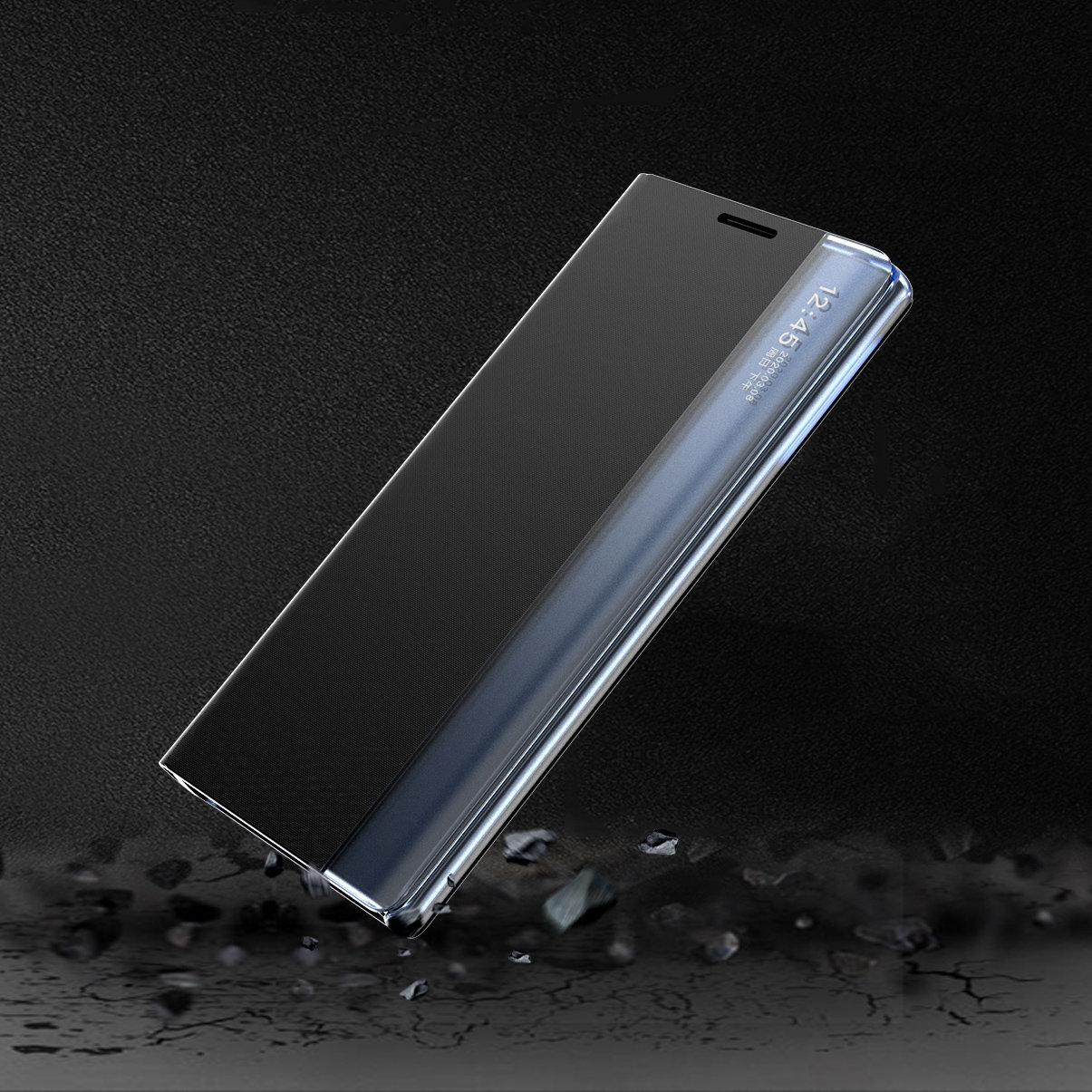 Pokrowiec etui z klapk New Sleep Case czarne Xiaomi Redmi Note 10 5G / 8