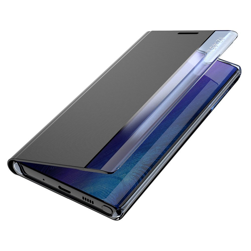 Pokrowiec etui z klapk New Sleep Case czarne Xiaomi Redmi Note 10 / 6