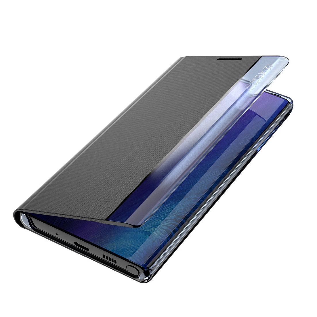 Pokrowiec etui z klapk New Sleep Case niebieskie SAMSUNG Galaxy S22 Ultra / 3
