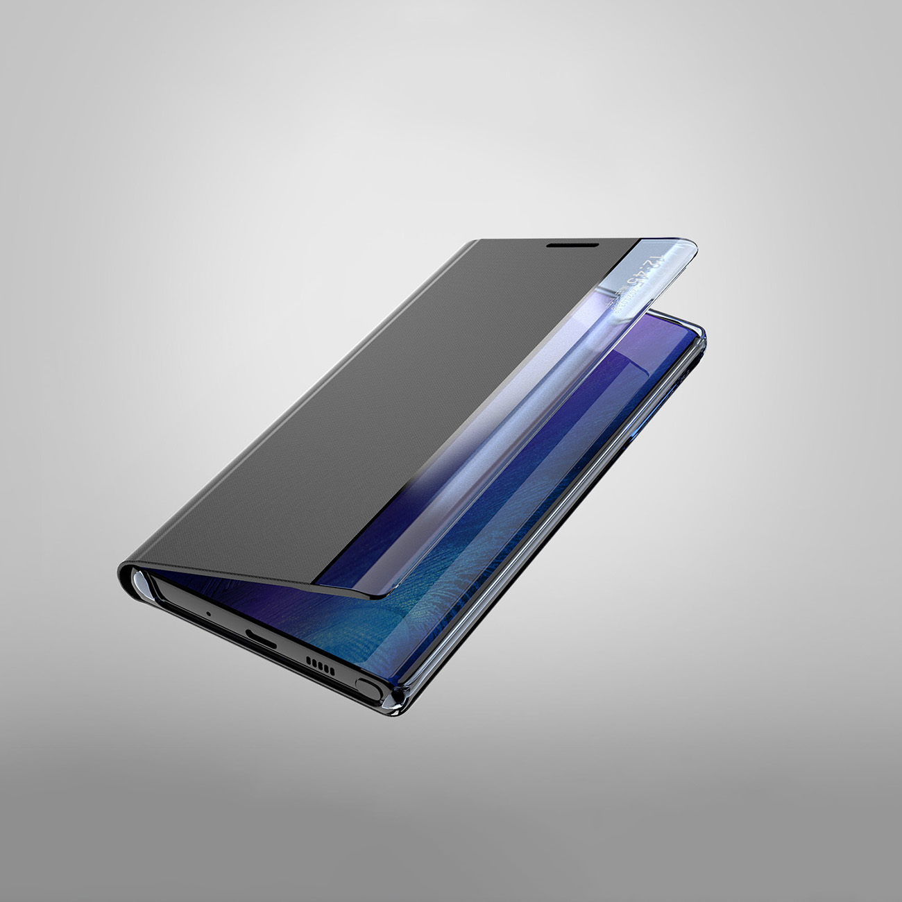 Pokrowiec etui z klapk New Sleep Case niebieskie Xiaomi Poco C55 / 5