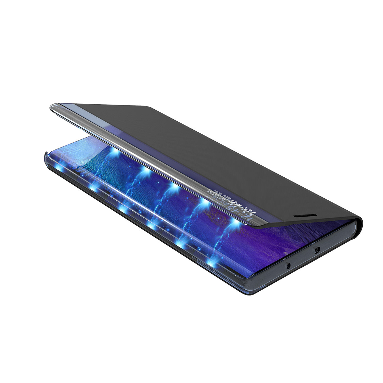 Pokrowiec etui z klapk New Sleep Case niebieskie Xiaomi Poco C55 / 6