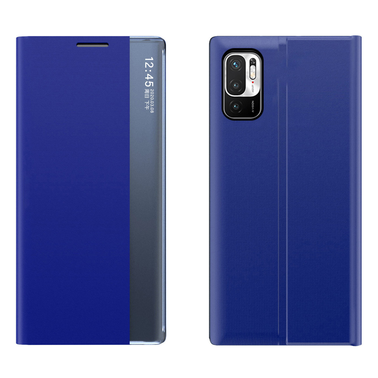 Pokrowiec etui z klapk New Sleep Case niebieskie Xiaomi Redmi Note 10 5G