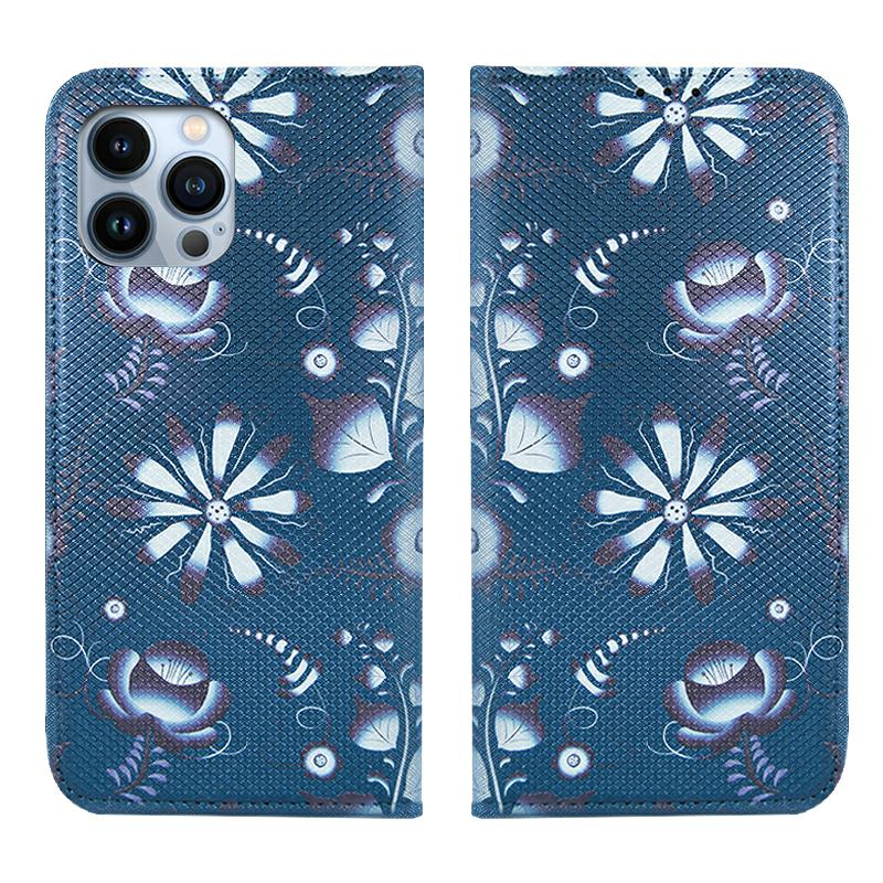 Pokrowiec etui z klapk Paint Book wzr kwiaty SAMSUNG Galaxy A23 5G