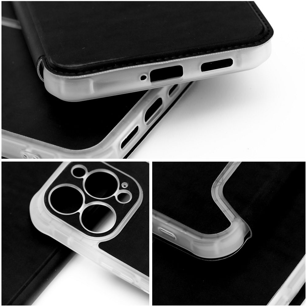 Pokrowiec etui z klapk Piano Book czarne Xiaomi Redmi 13C / 8