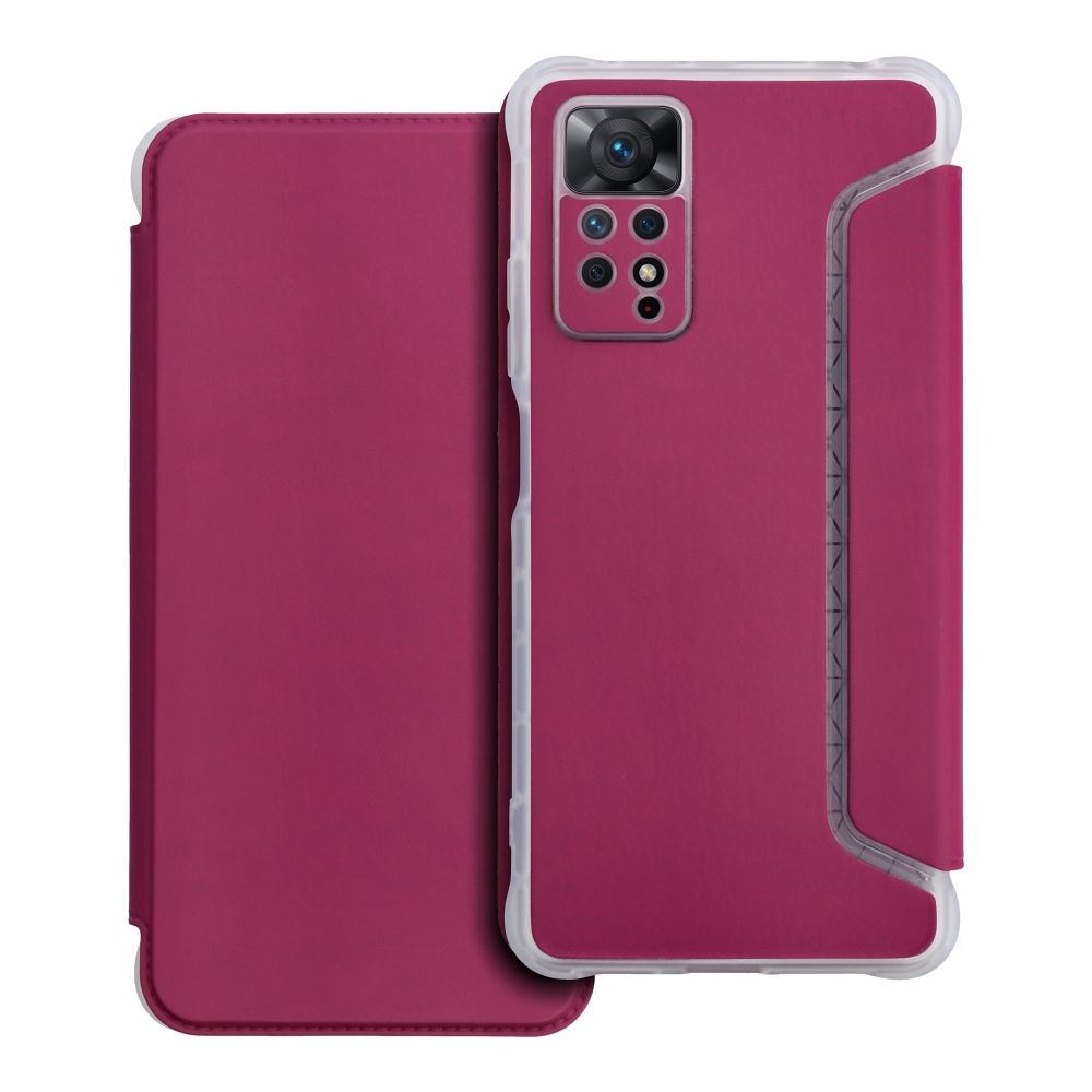 Pokrowiec etui z klapk Piano Book malinowe Xiaomi Redmi Note 11 Pro