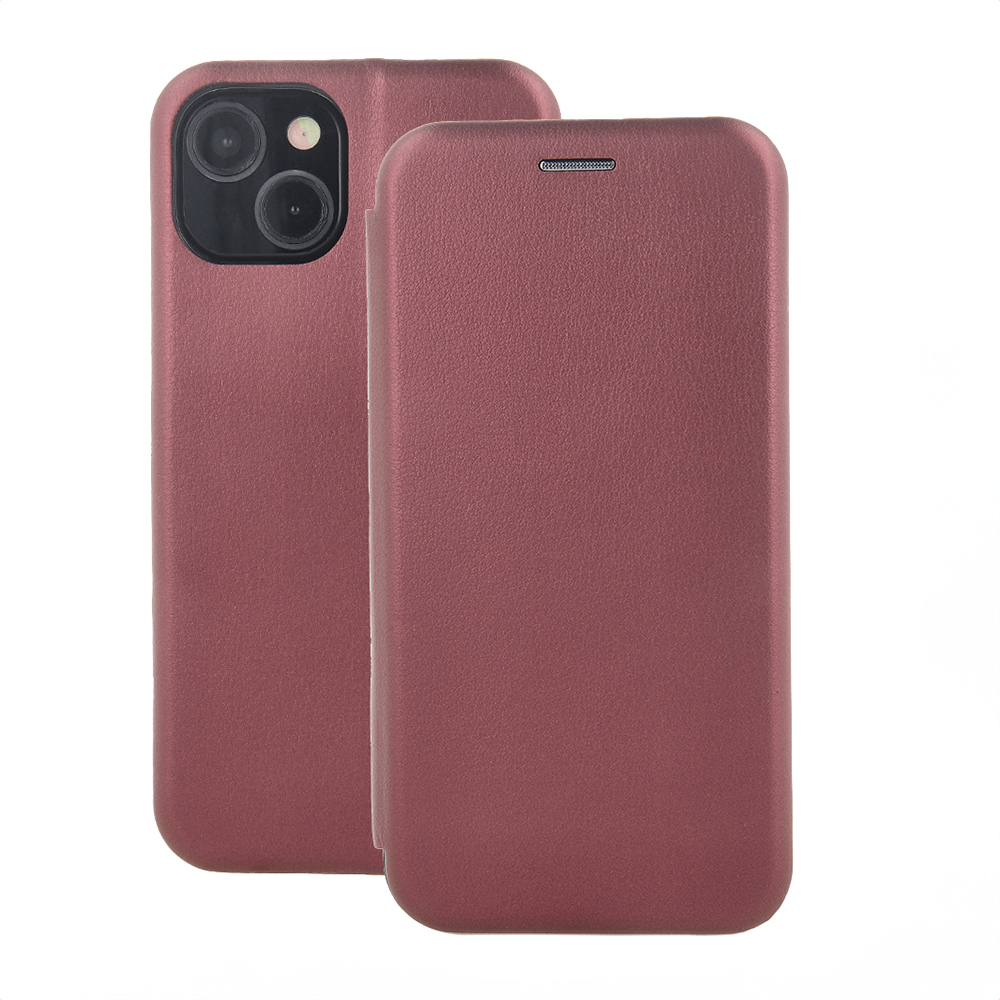 Pokrowiec etui z klapką Portfelowe Smart Diva burgundowe APPLE iPhone 16 Pro Max