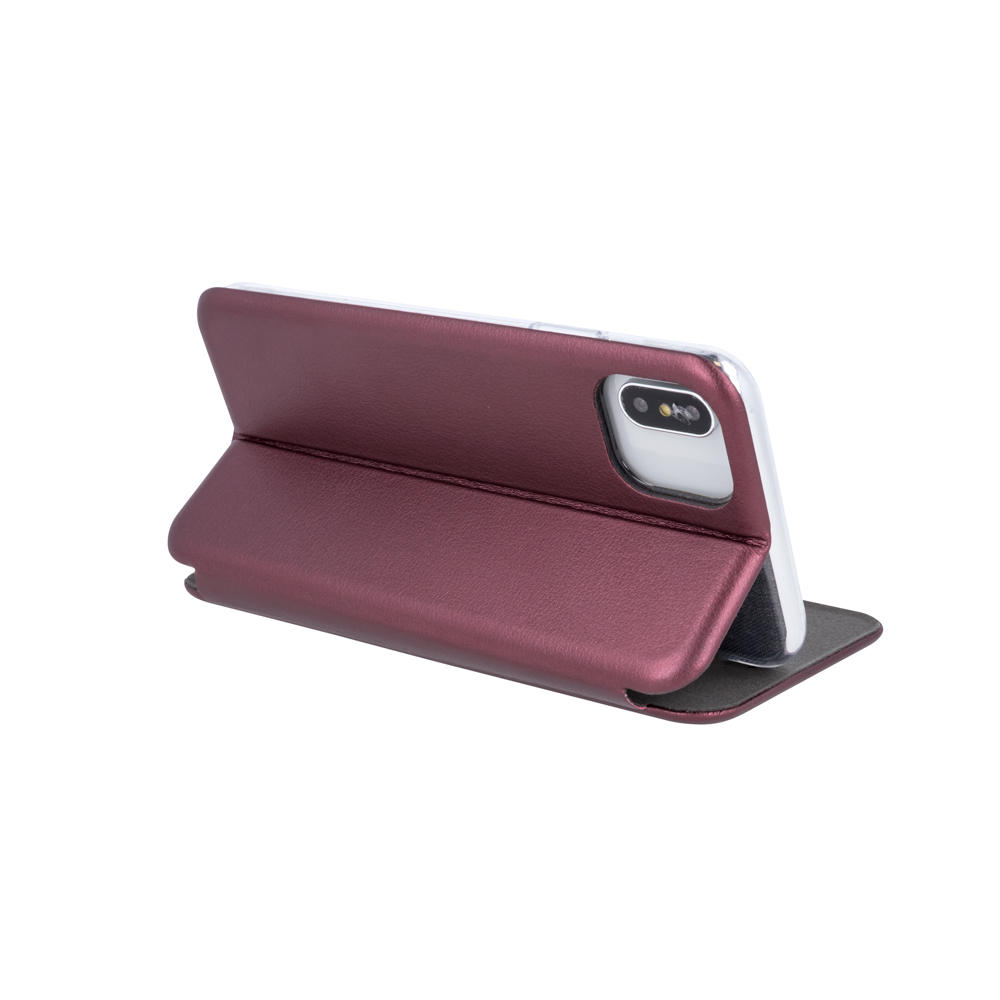 Pokrowiec etui z klapk Portfelowe Smart Diva burgundowe MOTOROLA Moto E20 / 5