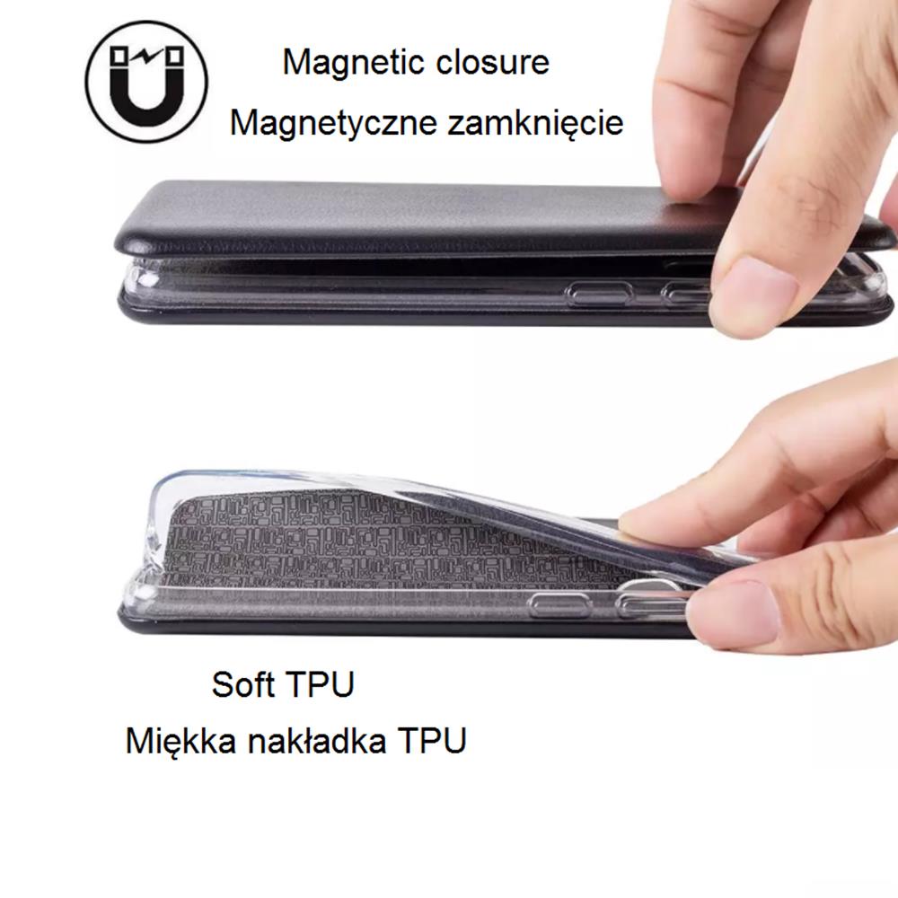 Pokrowiec etui z klapk Portfelowe Smart Diva burgundowe SAMSUNG Galaxy A52 LTE / 8