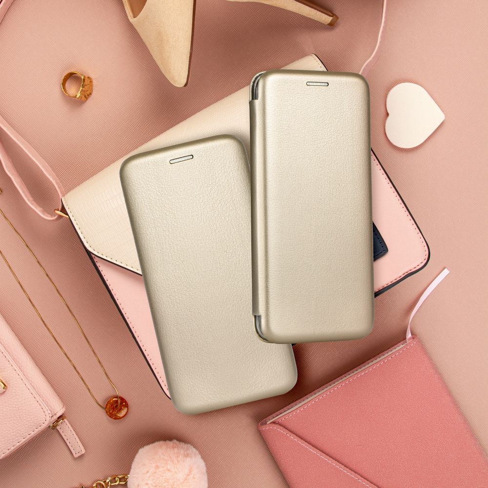 Pokrowiec etui z klapką Portfelowe Smart Diva złote SAMSUNG Galaxy A26 5G / 7