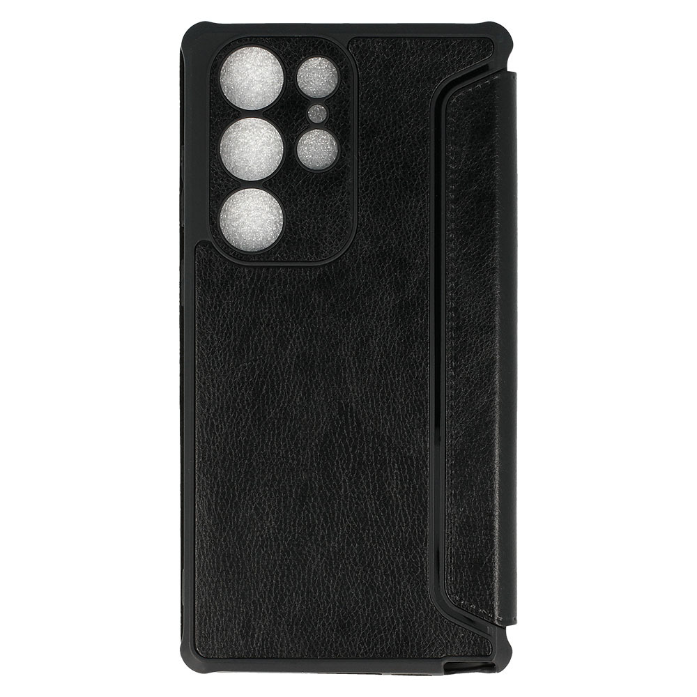 Pokrowiec etui z klapk Razor Leather Book czarne SAMSUNG Galaxy A55 5G / 6