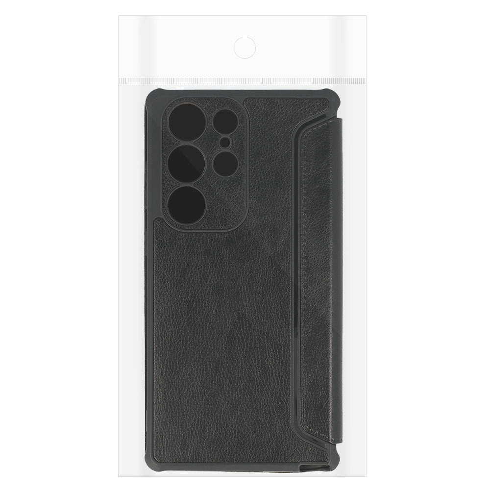 Pokrowiec etui z klapk Razor Leather Book czarne Xiaomi Redmi 10C / 10